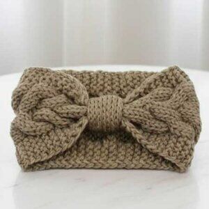 Grey Ladies Knot Winter Headband - Brand New